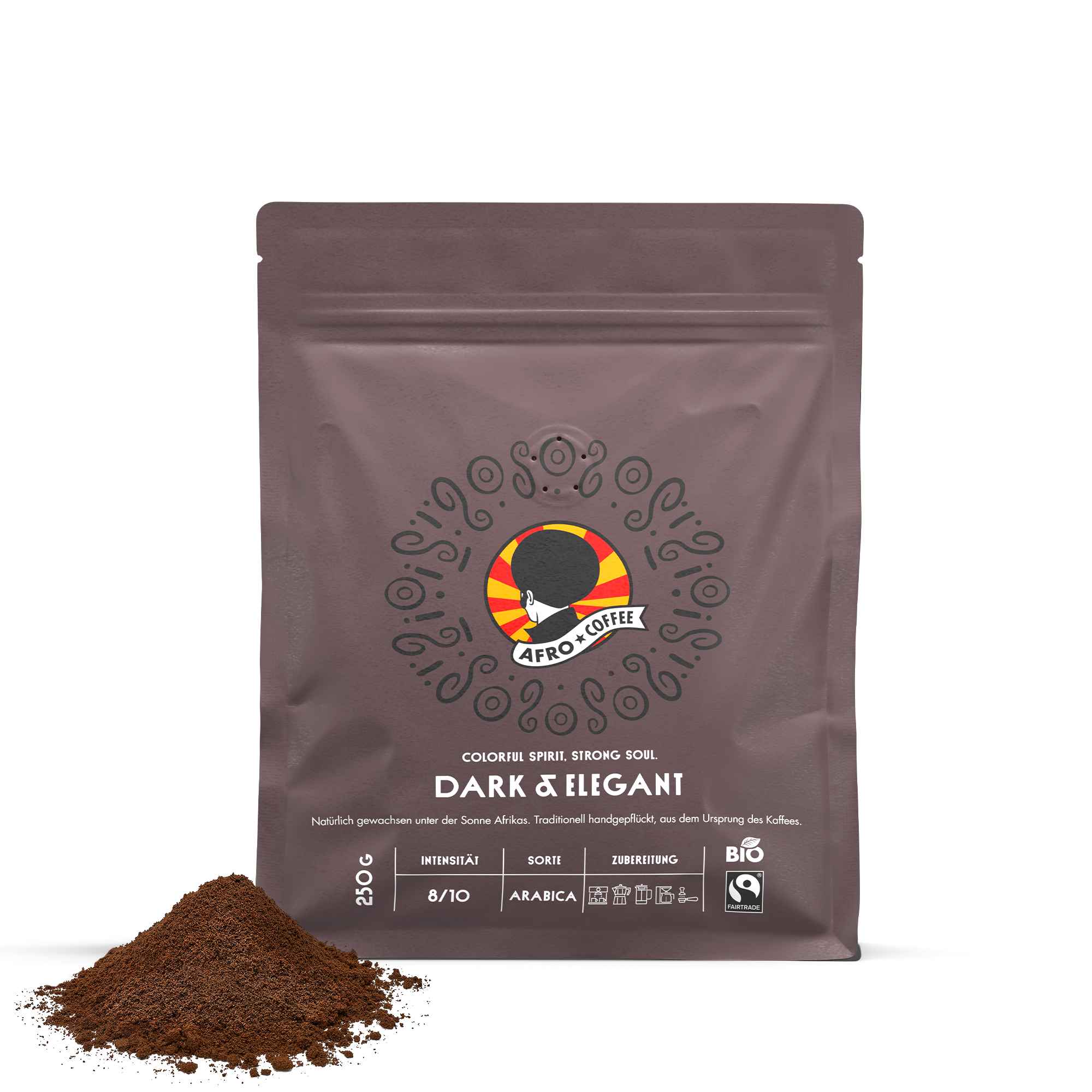 Dark & Elegant gemahlener Kaffee Bio, Fairtrade 1x 250g