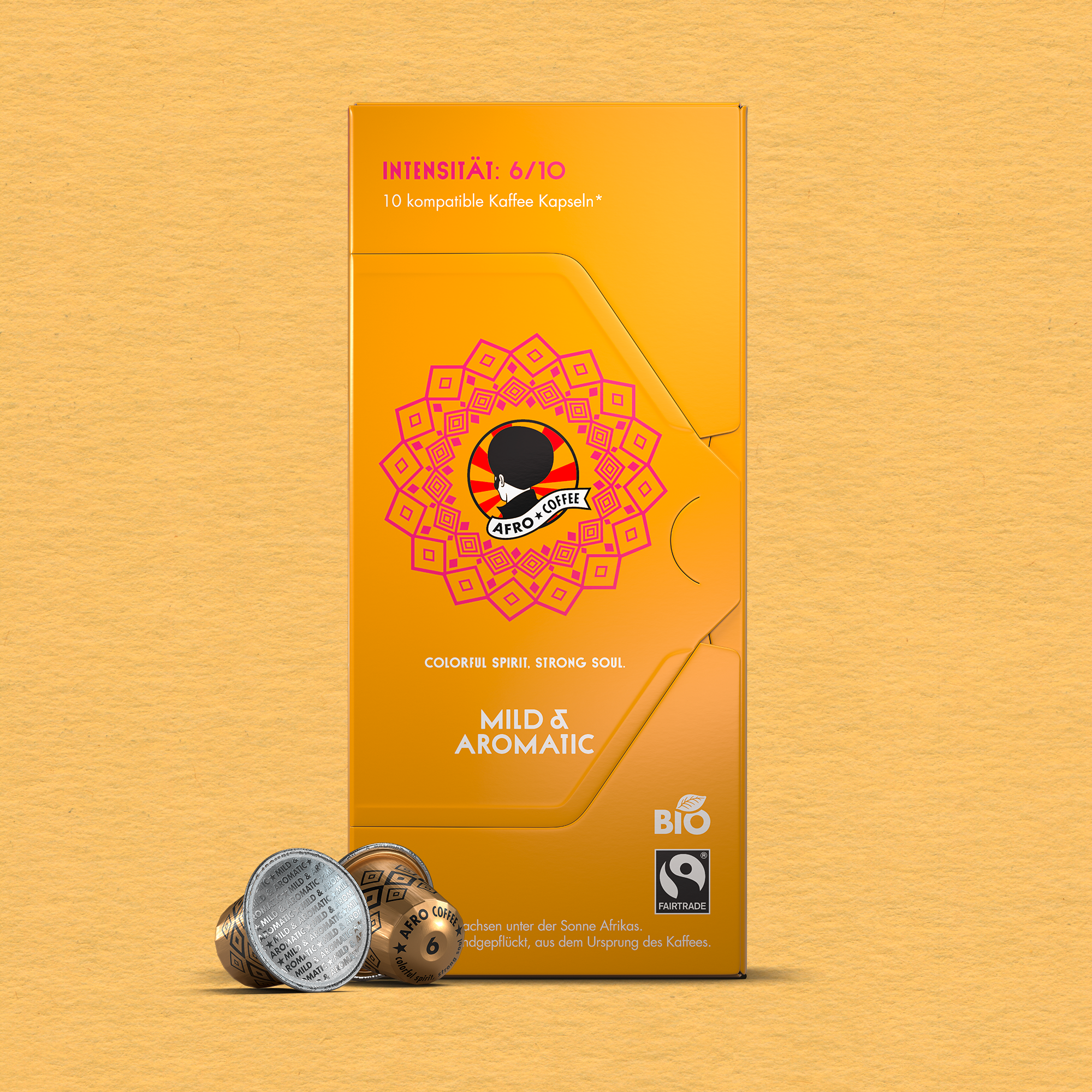 Mild & Aromatic Kaffeekapseln, Bio, Fairtrade 10 Stück