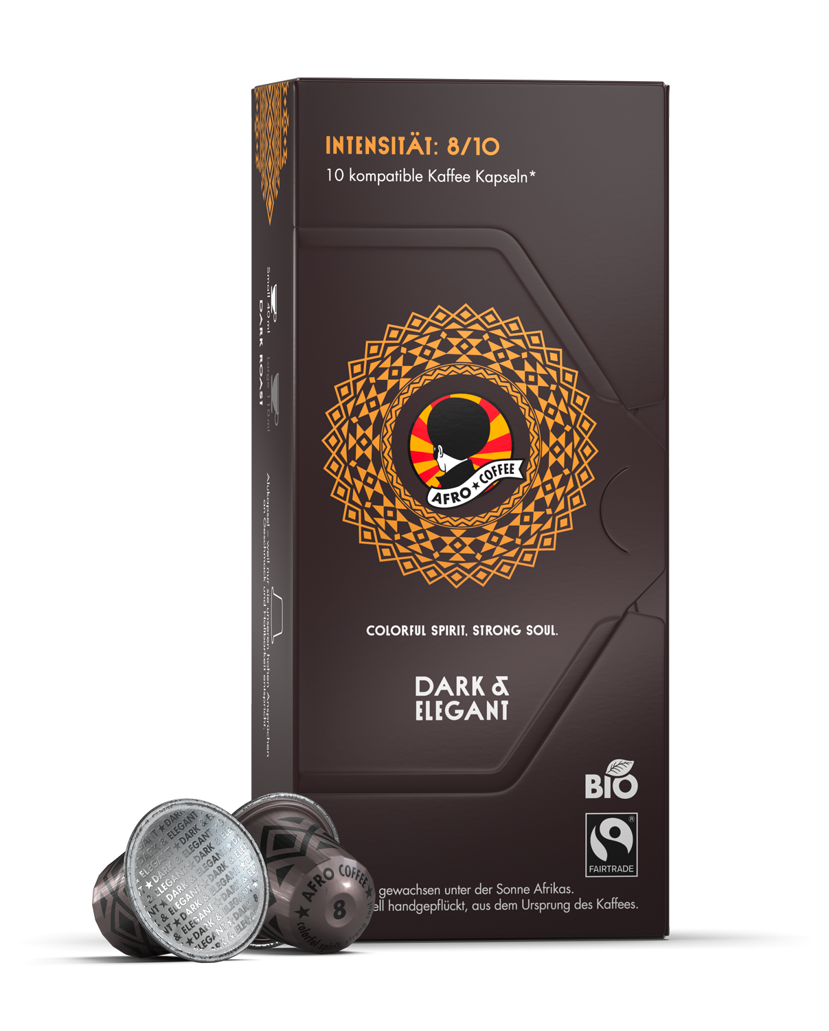 Dark & Elegant Bio, Fairtrade Kaffeekapseln 10 Stück