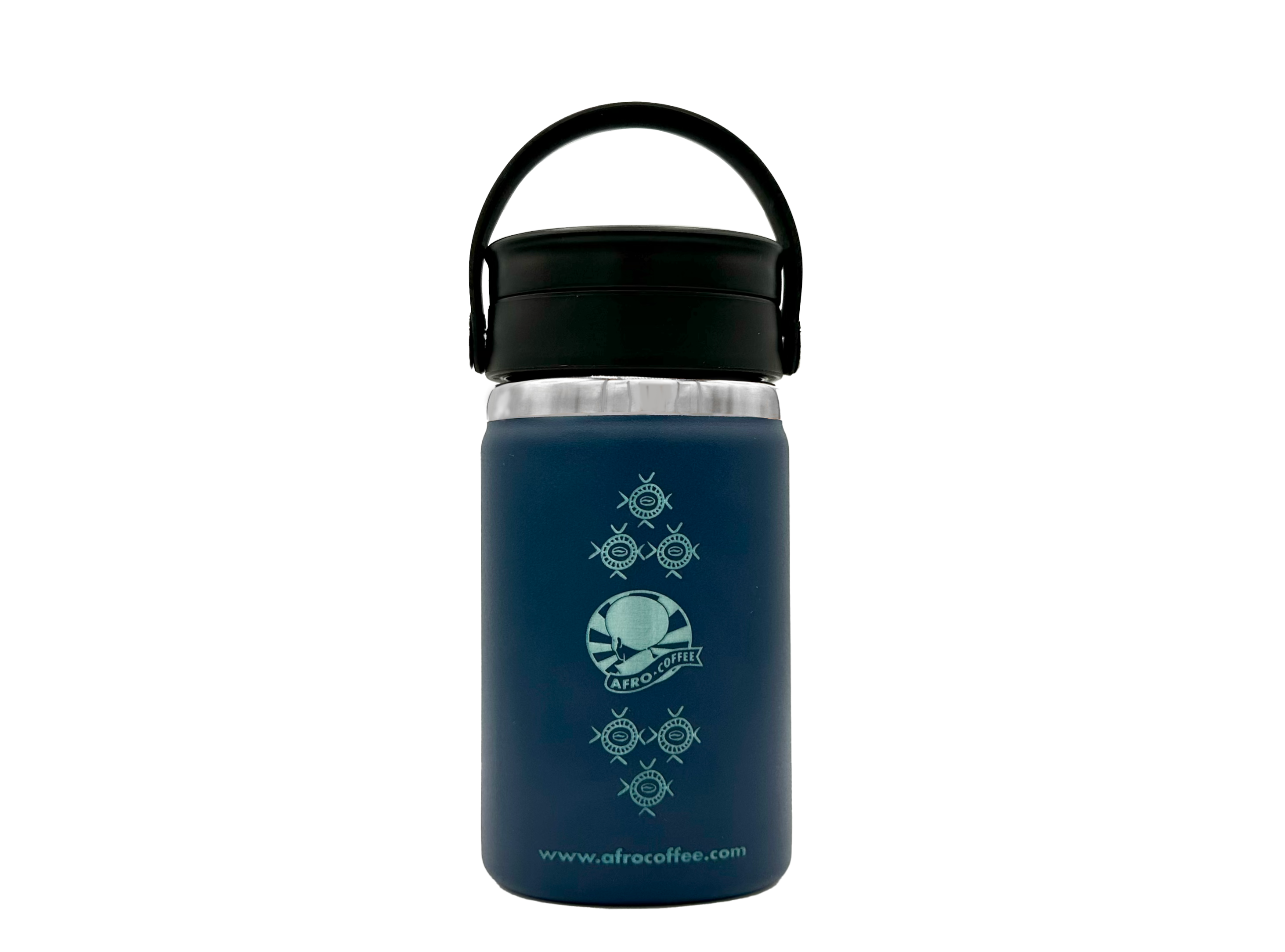 Afro Coffee To-Go-Bottle - Indigo