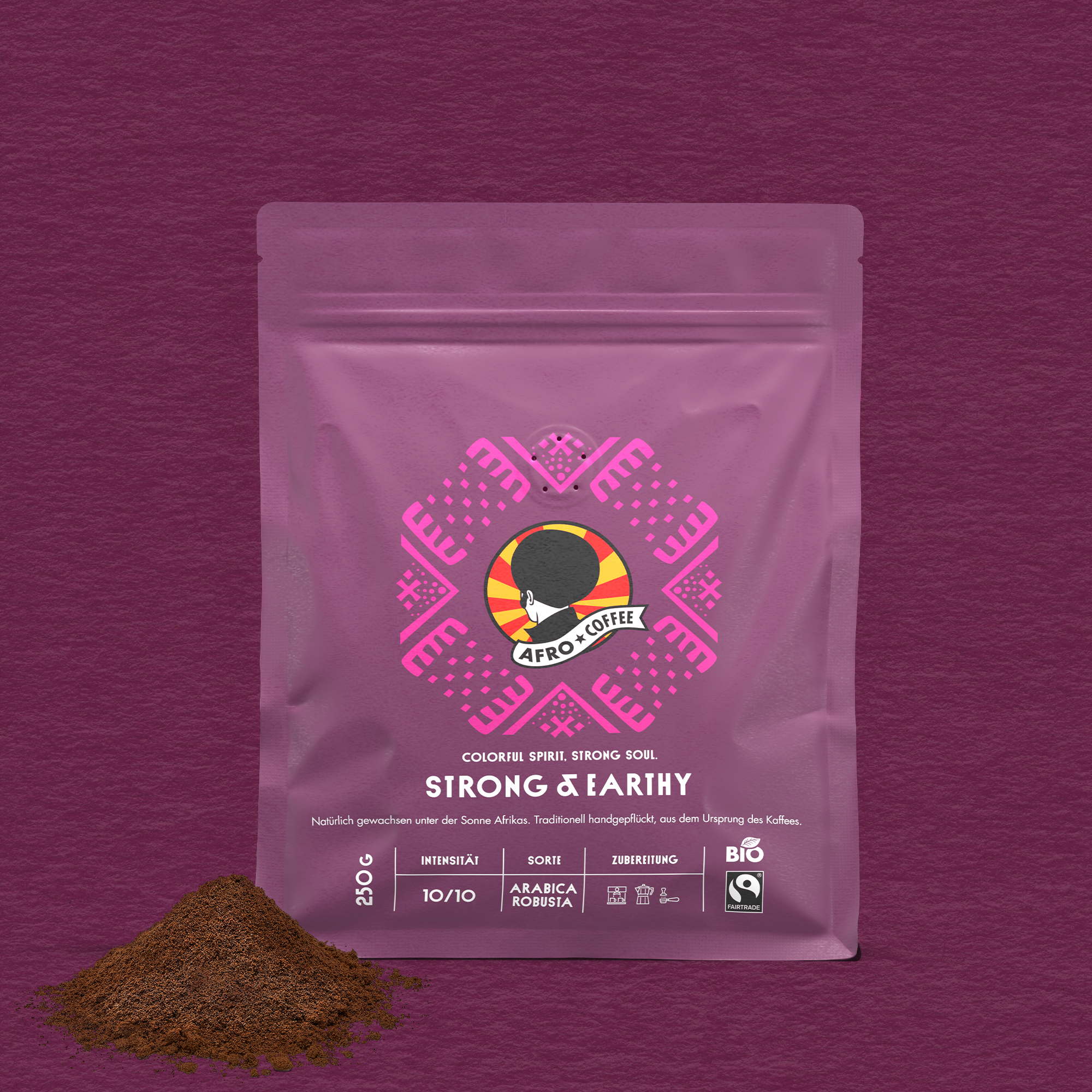 Strong & Earthy gemahlener Kaffee Bio, Fairtrade 250g