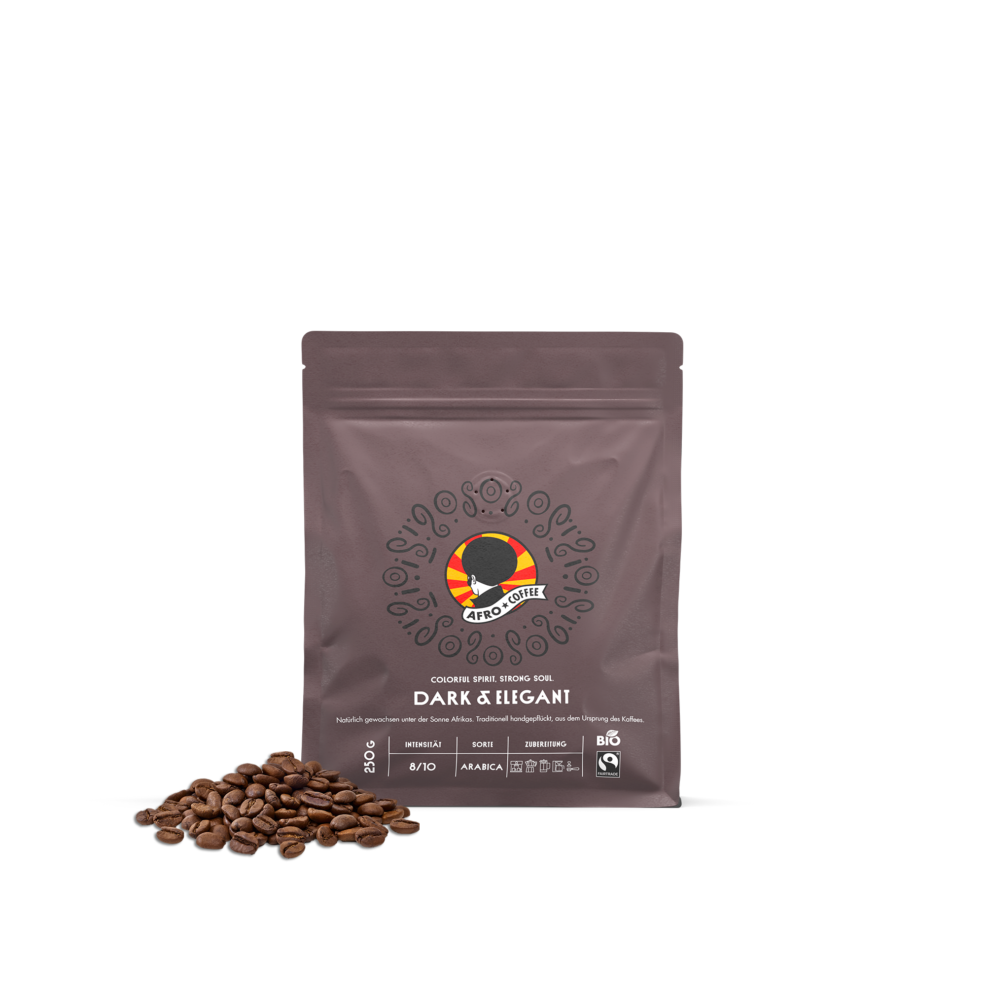 Dark & Elegant Bio, Fairtrade Kaffeebohnen 250g