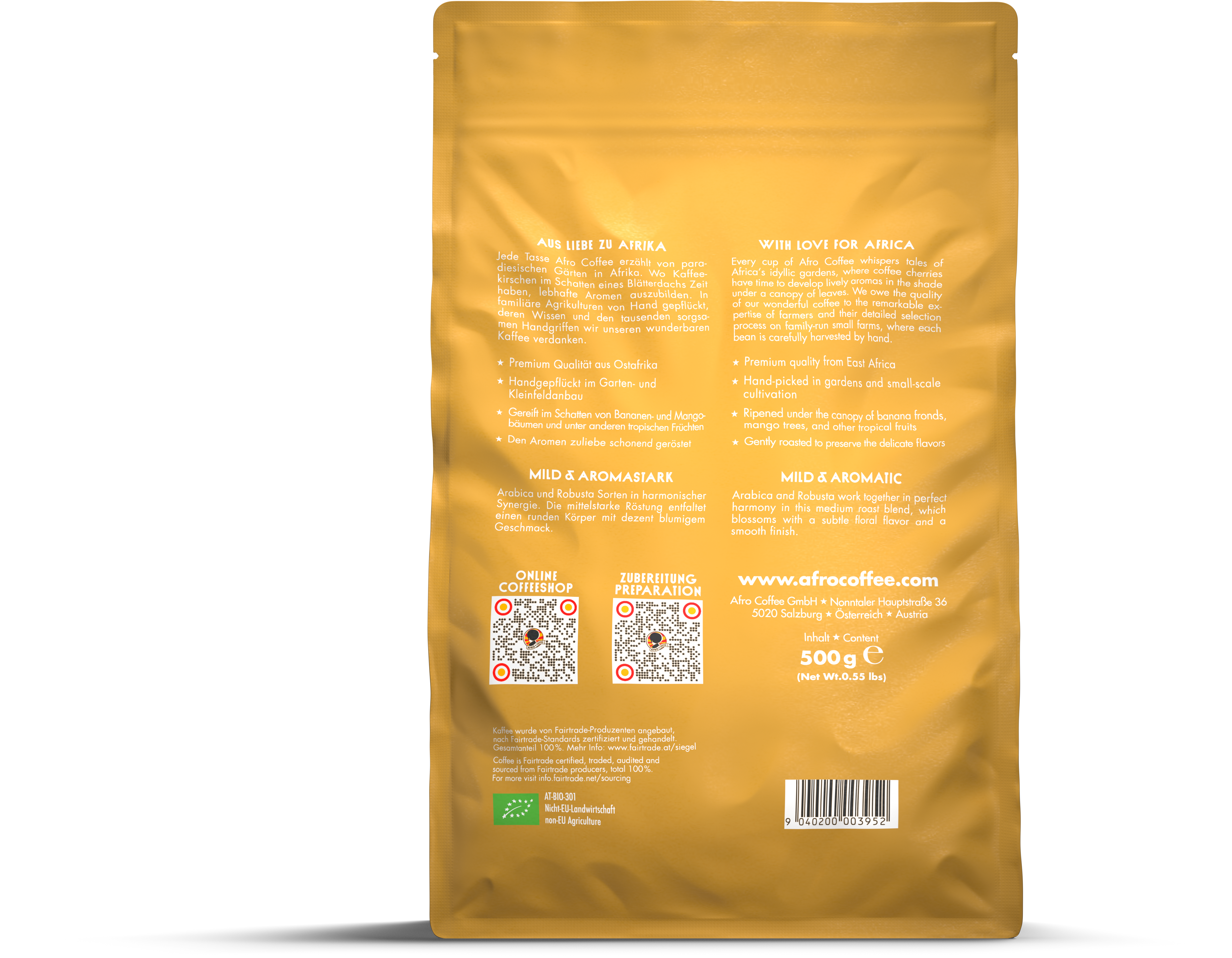Mild & Aromatic BIO 500g, AT-BIO-902