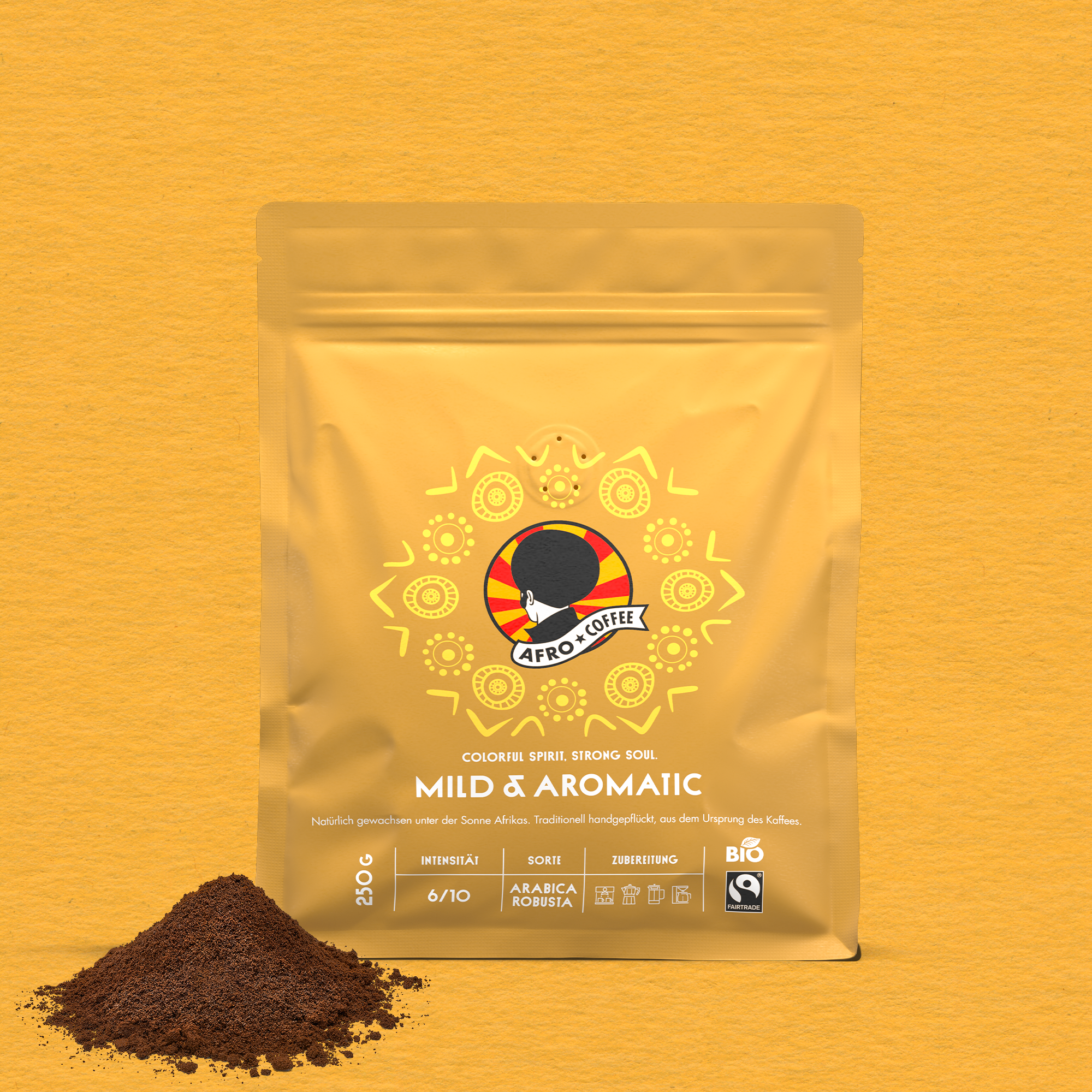 Mild & Aromatic gemahlener Kaffee Bio, Fairtrade 250g