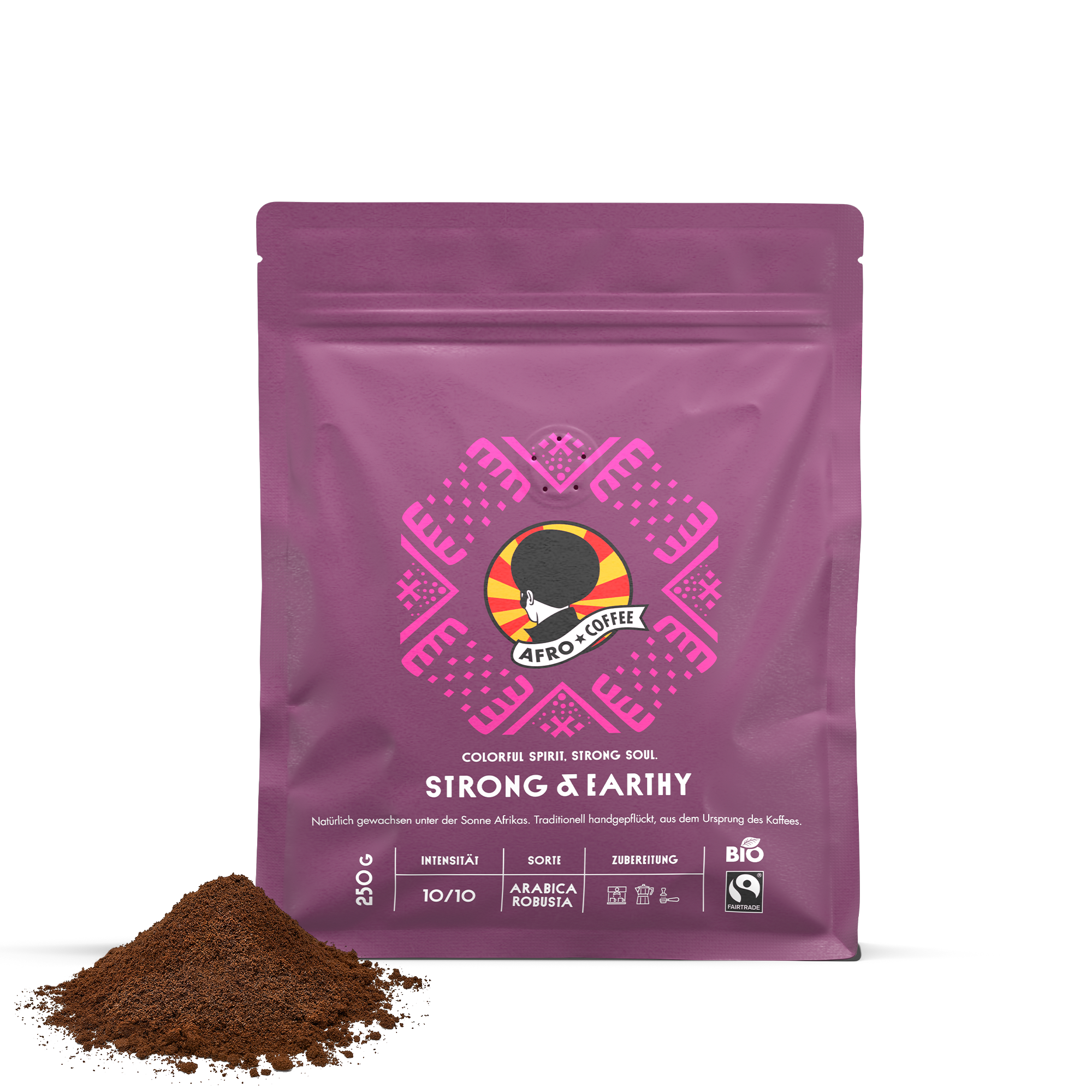 Strong & Earthy gemahlener Kaffee Bio, Fairtrade 250g