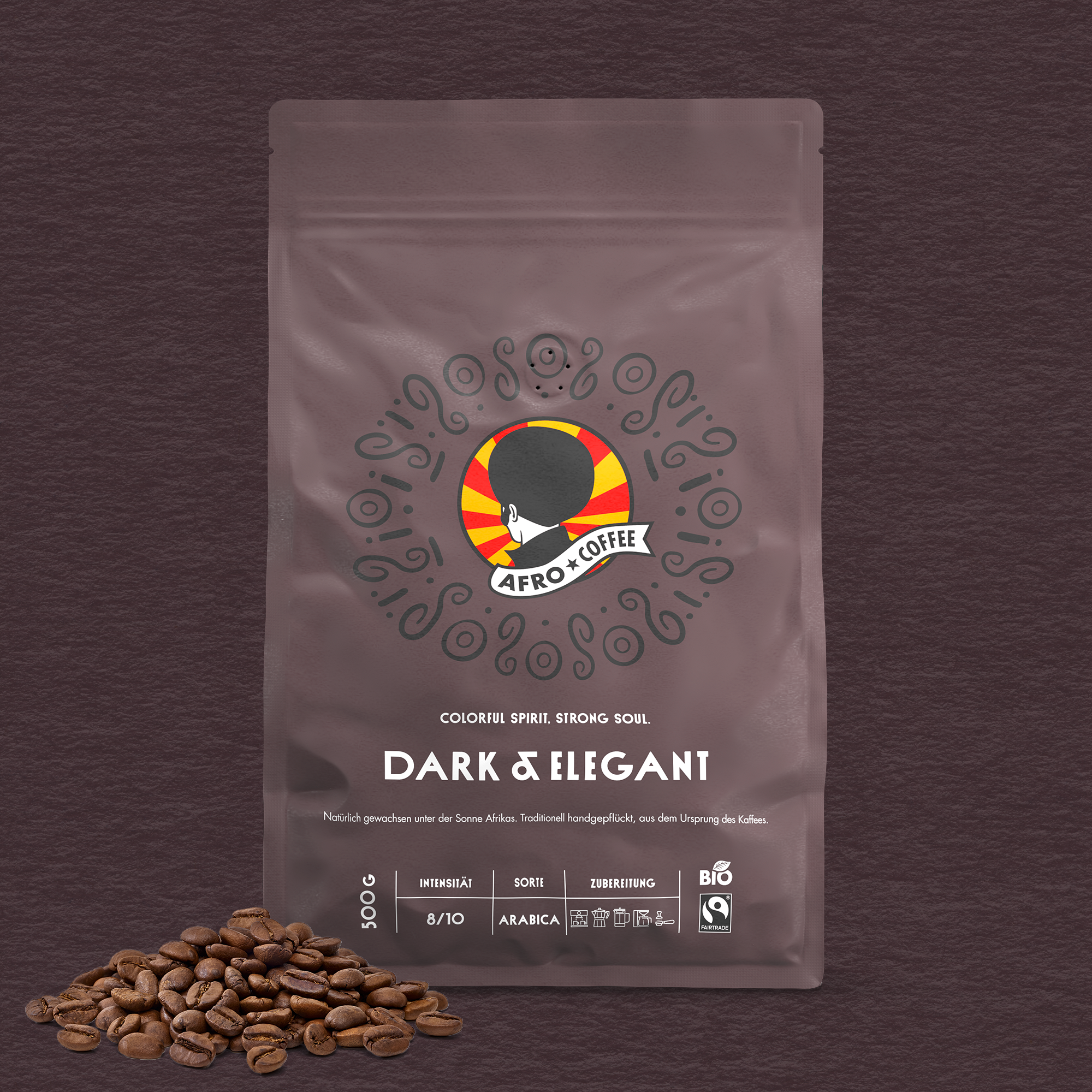 Dark & Elegant Kaffeebohnen Bio, Fairtrade 500g
