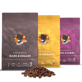 Probierset Kaffeebohnen, Bio, Fairtrade 500g