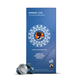 Mild & Aromatic DECAF Kaffeekapseln, Bio, Fairtrade 10 Stück