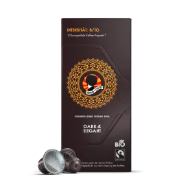 Dark & Elegant Kaffeekapseln, Bio, Fairtrade 10 Stück